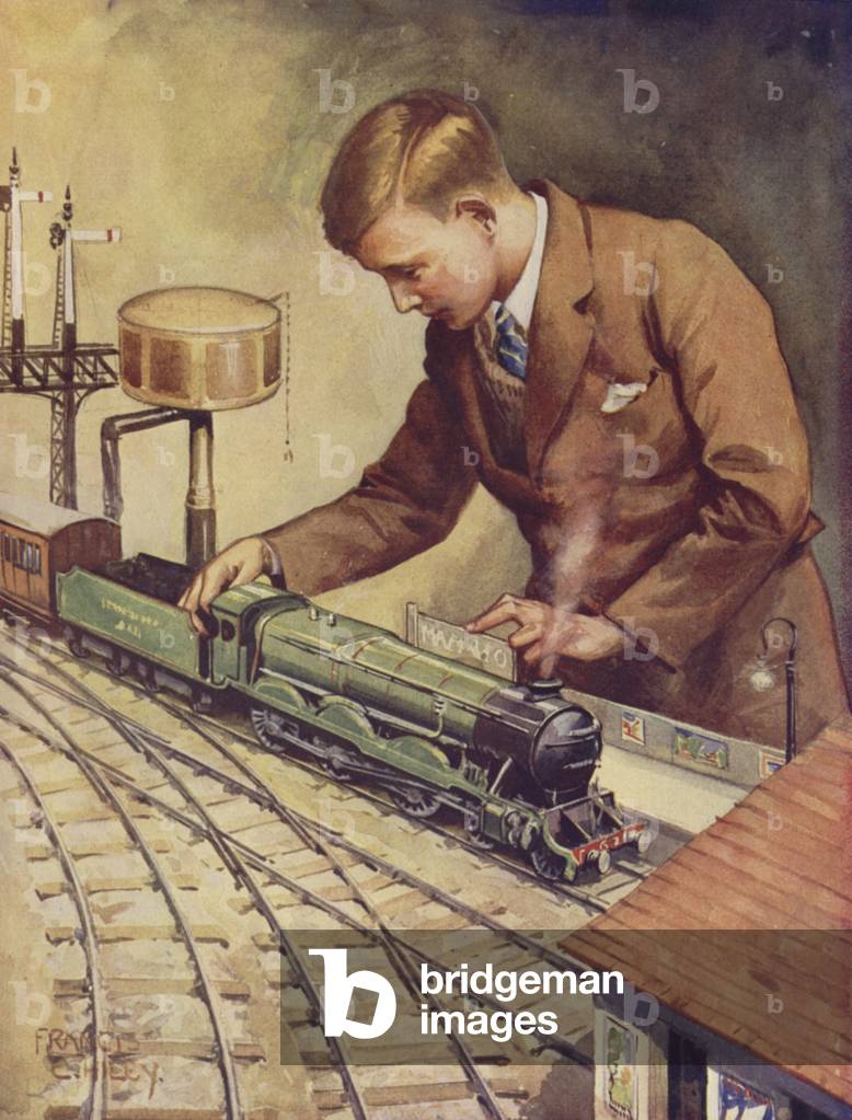 Der junge Ingenieur (Farbe litho)