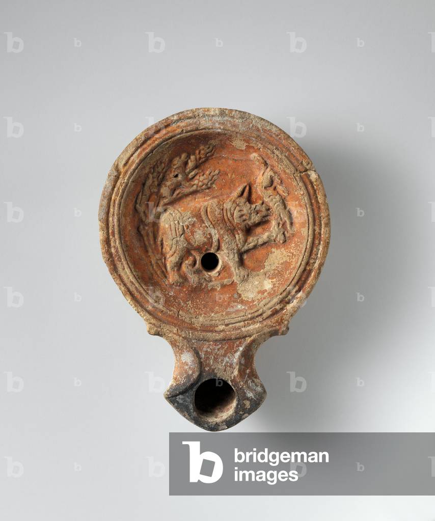 Lampada a olio, I secolo d.C. (terracotta)