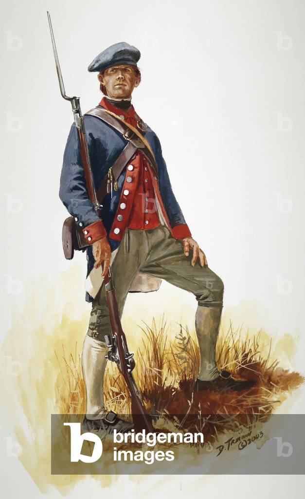 Bild von Zeichnung "Private of the 5th Virginia Regiment" 2003 von Don Troiani