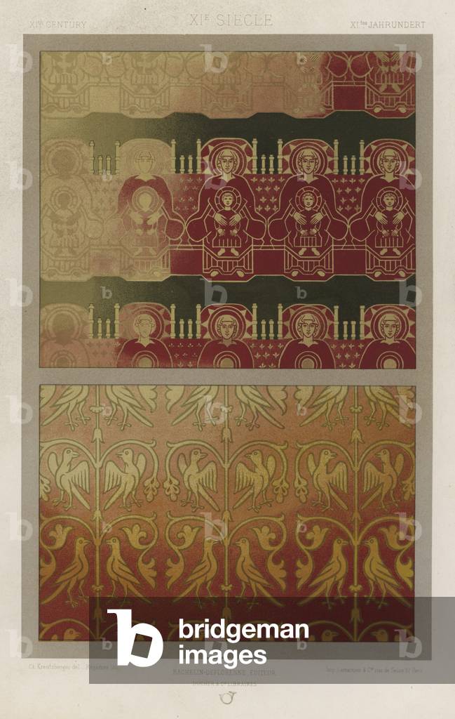 "L'Ornement Des Tissus: XIth Century" 1801 von French School