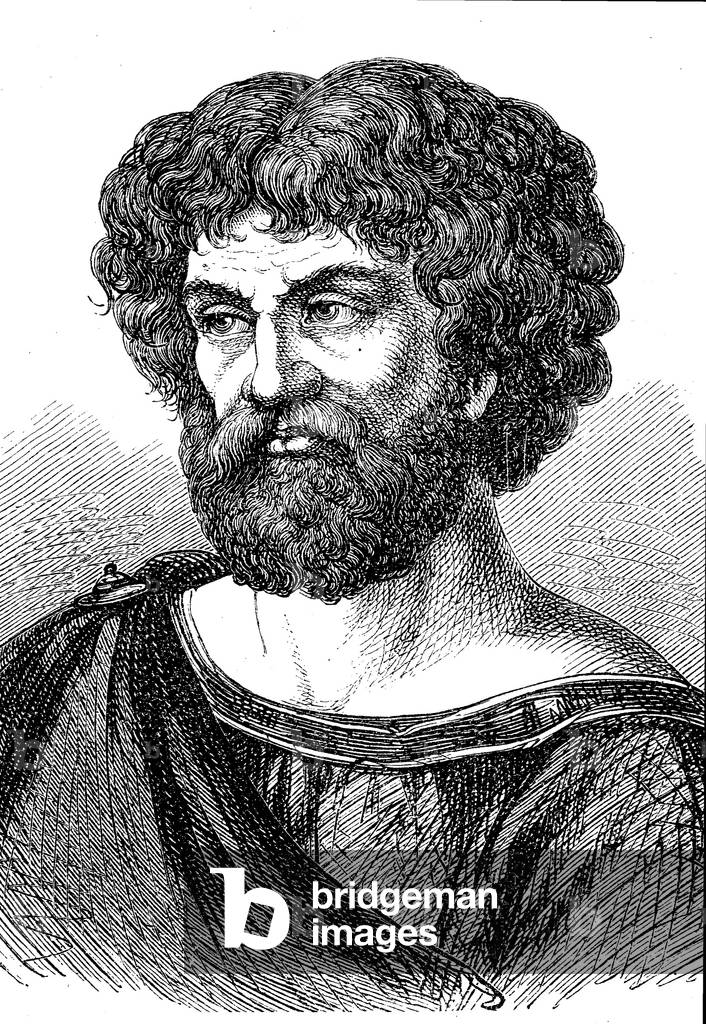Image of Engraving depicting Hannibal, b/w