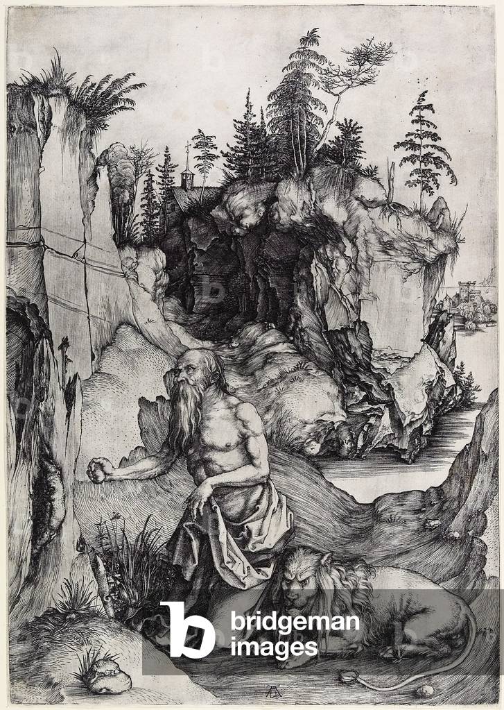St. Jerome in Penitence 15th- c.1497 by Albrecht Dürer or Duerer
