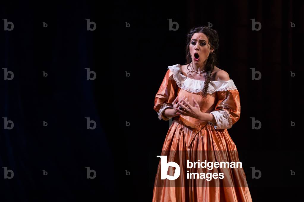 Immagine di Fotografia "Leonor Bonilla nel ruolo della signorina Lucia nell'opera 'Lucia di Lammermoor'" di Da