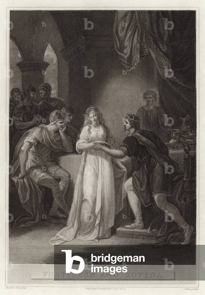 Vortigern e Rovena (incisione)