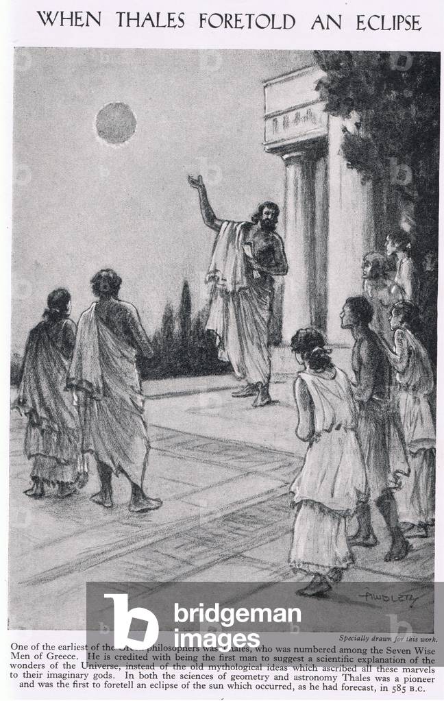 When Thales foretold an eclipse (litho)