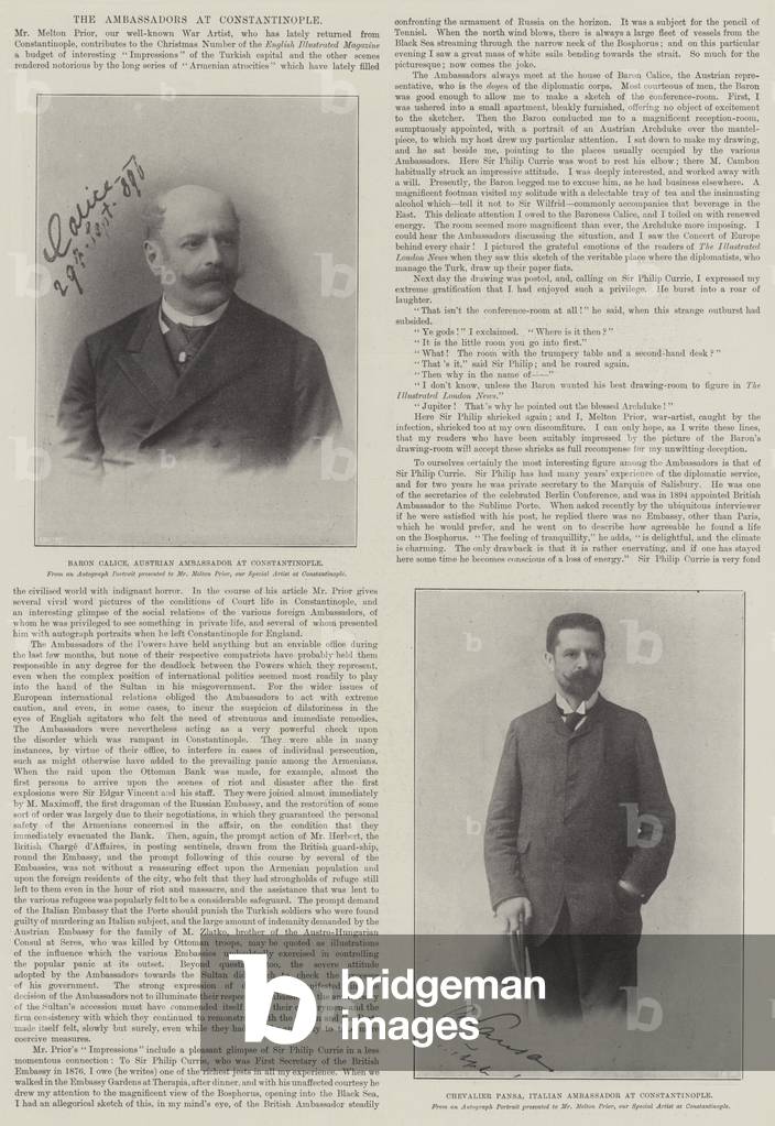 Gli ambasciatori a Costantinopoli (foto b/n)