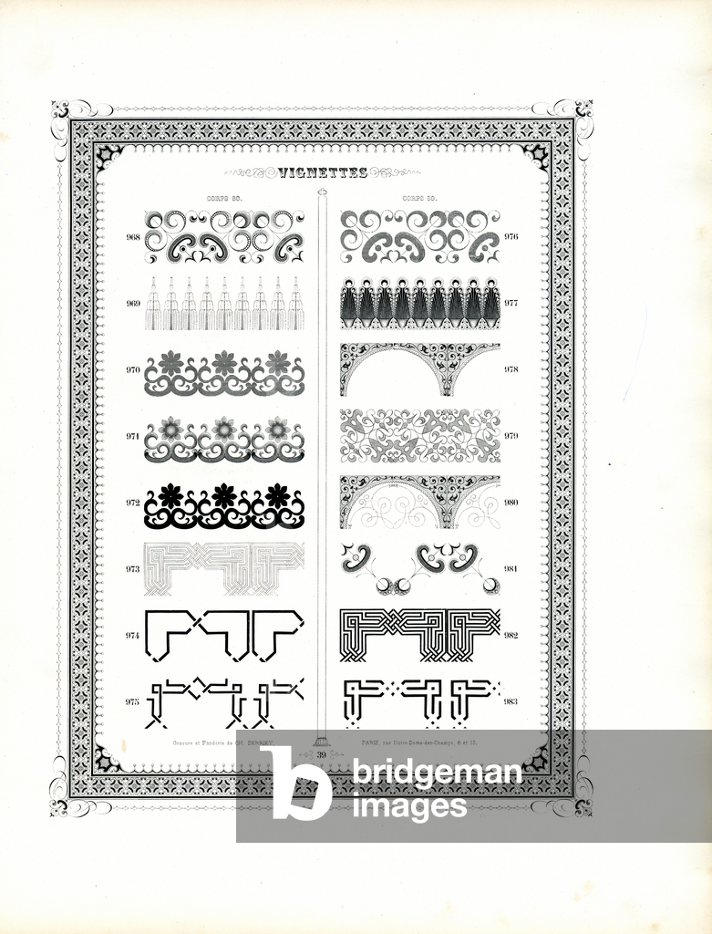 Decorative Borders and Architectural Elements (print)