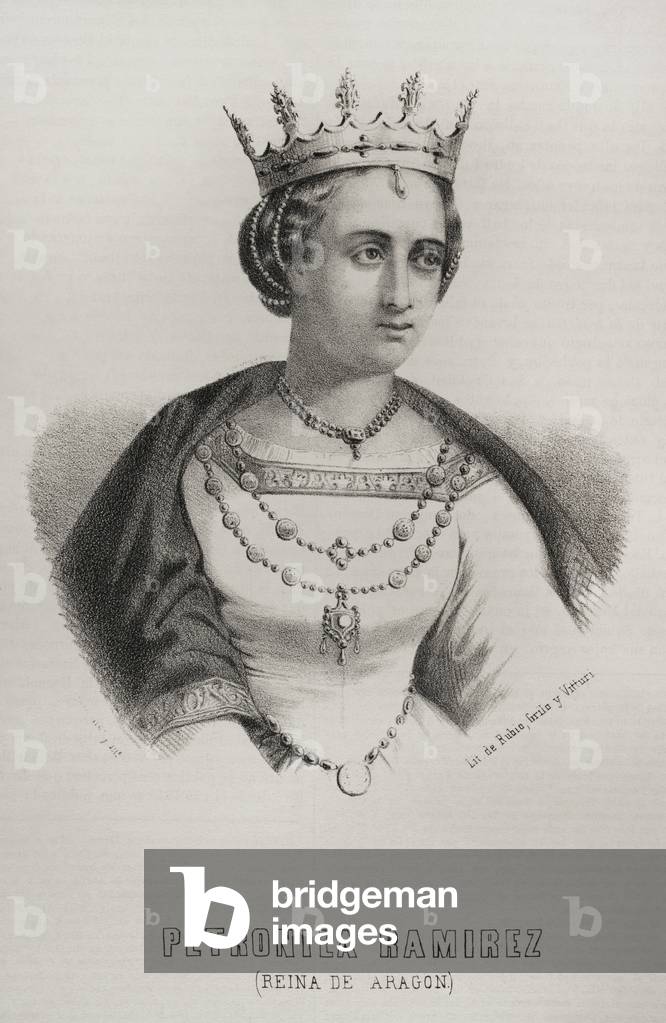 Image of Engraving depicting Portrait of Petronilla 1866