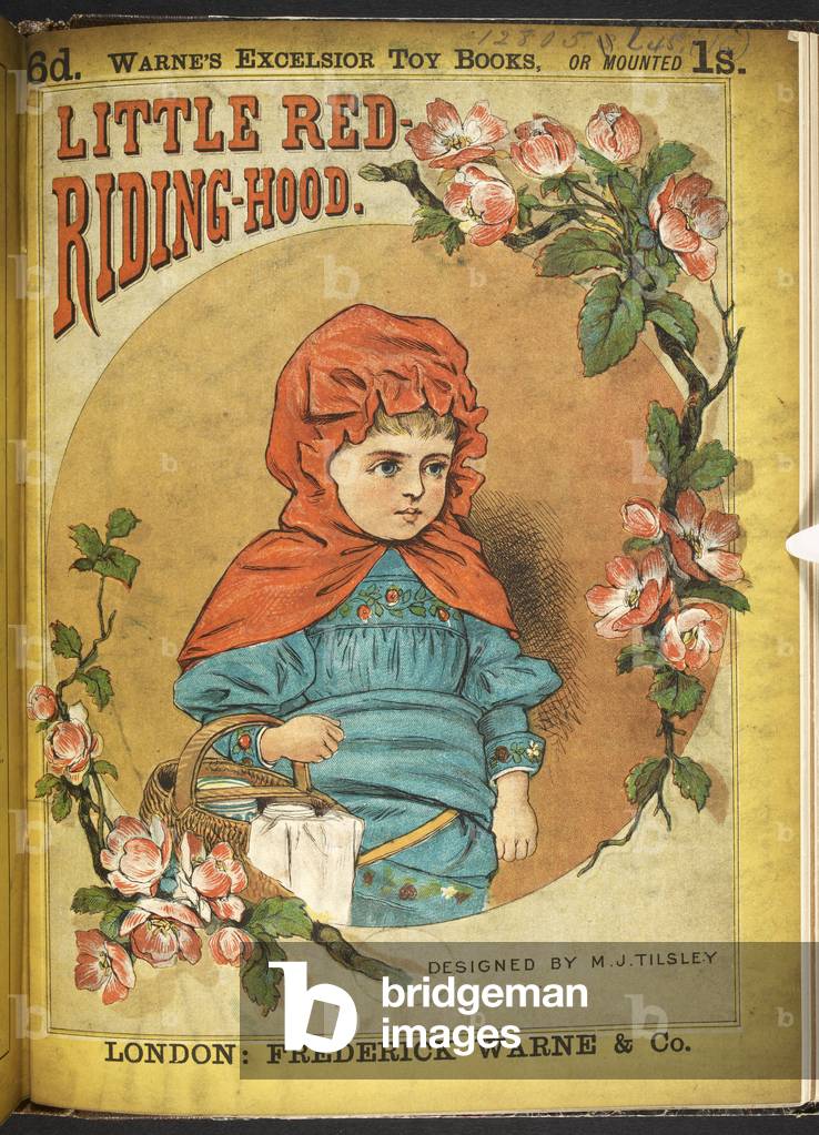 Pagina del titolo illustrata che scuoteva il cappuccio rosso.