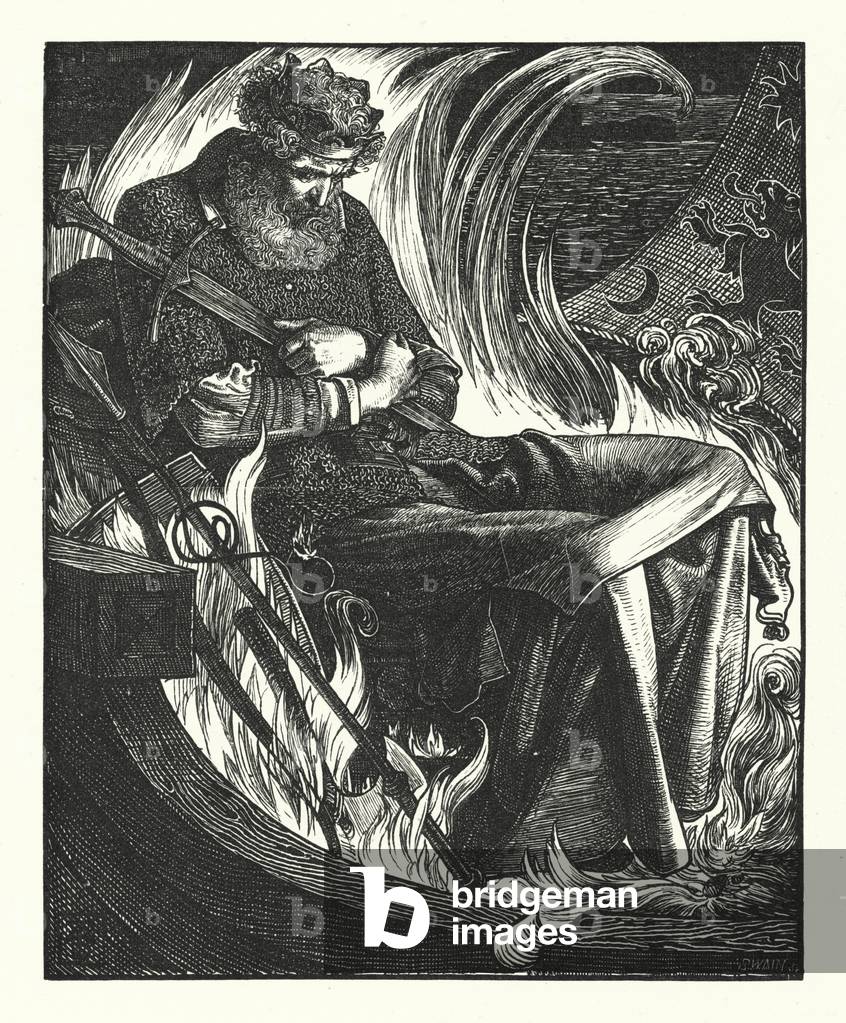 La mort du roi Warwolf (gravure)