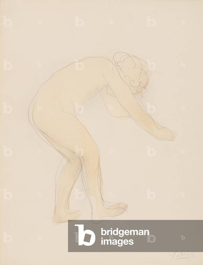 Image of Drawing depicting Mlle. Jean Simpson 1903 by Auguste Rodin