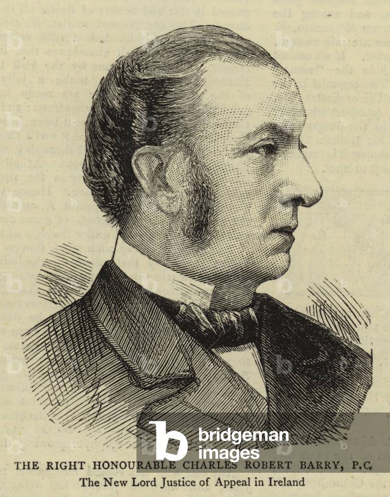 "Il diritto Onorevole Charles Robert Barry" di English School, b/w