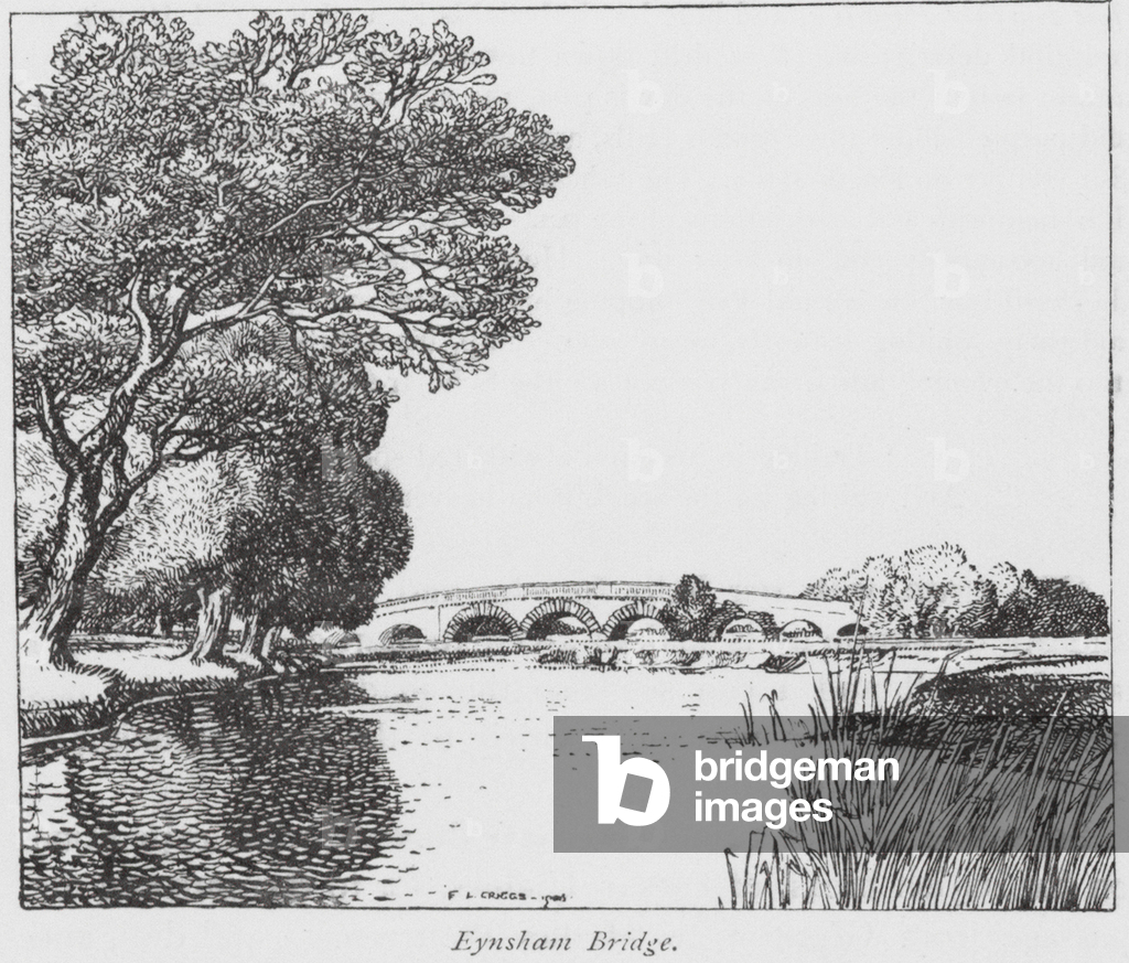 Eynsham Bridge (litho)