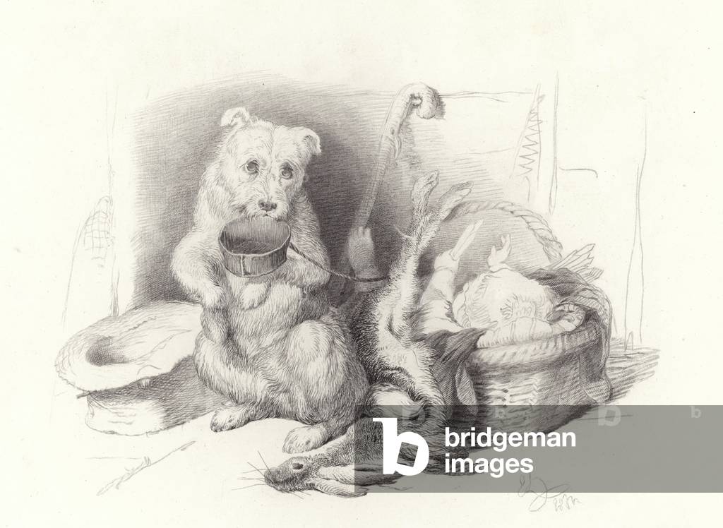 "Der Bettler (Gravur)" von Edwin Landseer