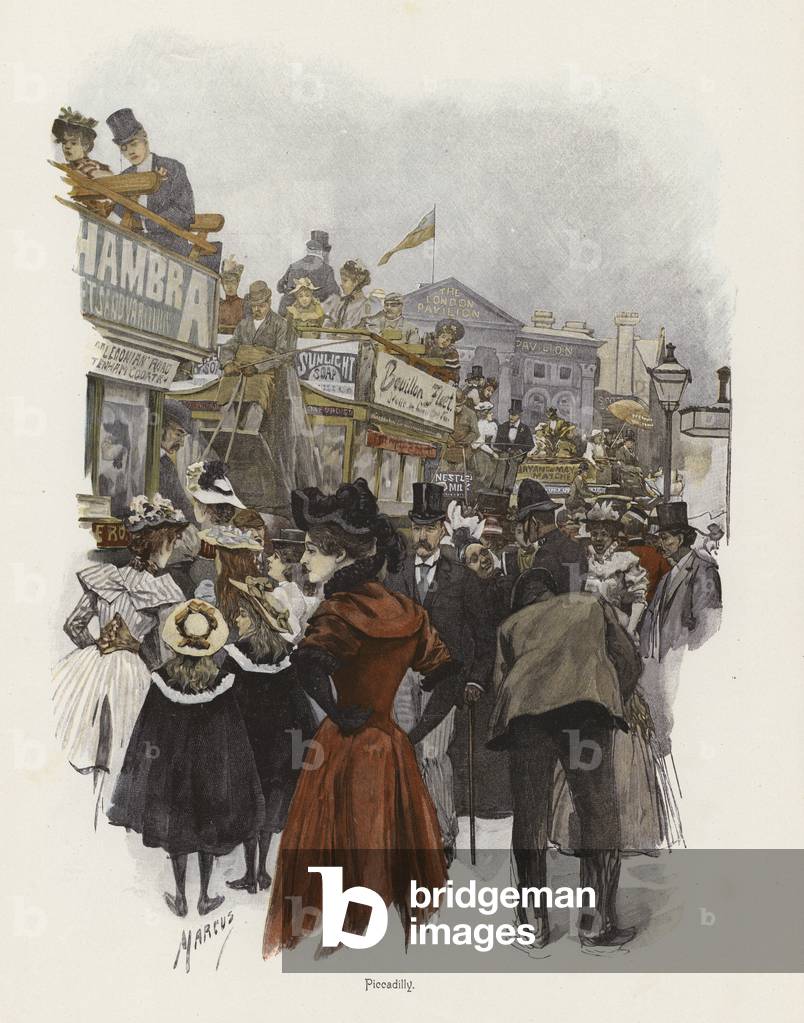 Bild von Druck "Piccadilly" 1801 von English School