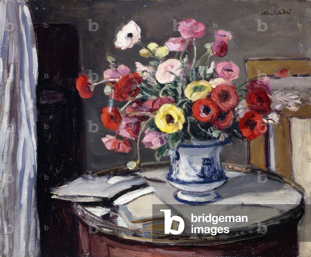 Bild von Gemälde "Blumenstrauß; Blumenstrauß von Fleurs" von Albert Andre