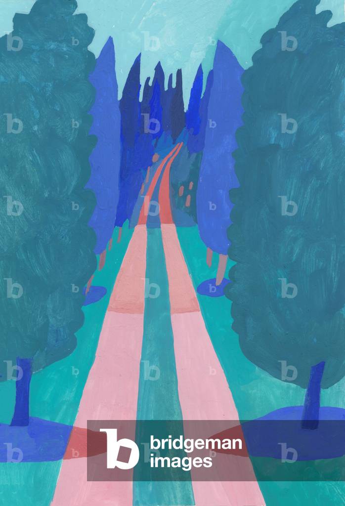 Bild von Gemälde "Pink Path" 2017 von Charlotte Ager