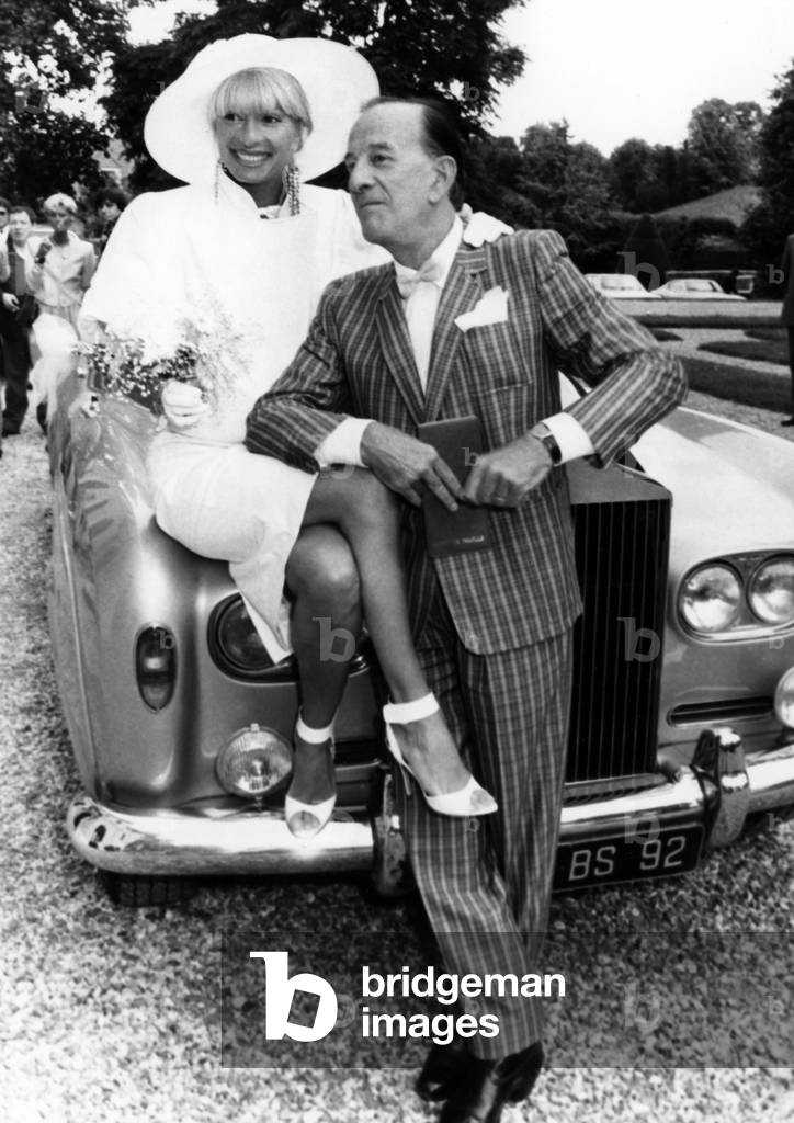 Immagine di Fotografia "Matrimonio di Lova Moor e Alain Bernardin (Direttore di The Crazy Horse Cabaret)" 1985