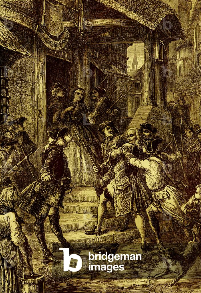 Arrest of Voltaire and Madame Denis in Frankfurt