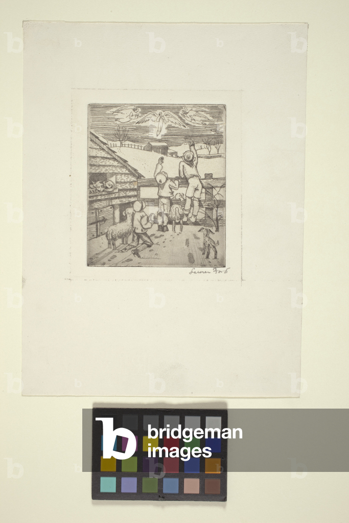 Bild von Gravur "Weihnachten" 1901 von Lauren Ford