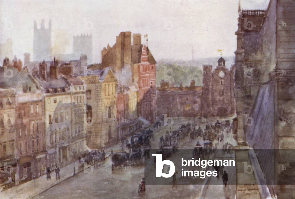 "St James's Street (colore lito)" di Herbert Menzies Marshall