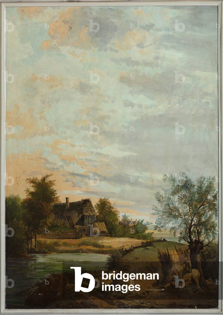 Image of Fresco depicting Second back room at the back 1810 by Belgian Artist