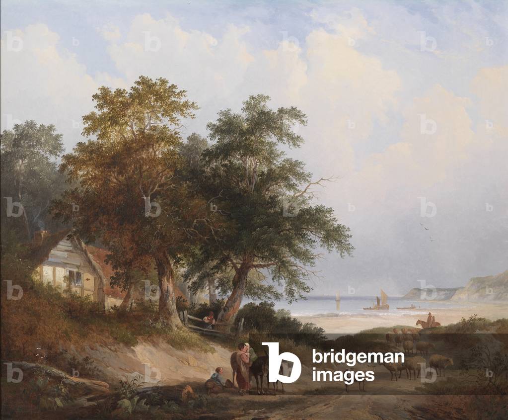 Bild von Gemälde "Eine Küstenlandschaft" von Henry John Boddington