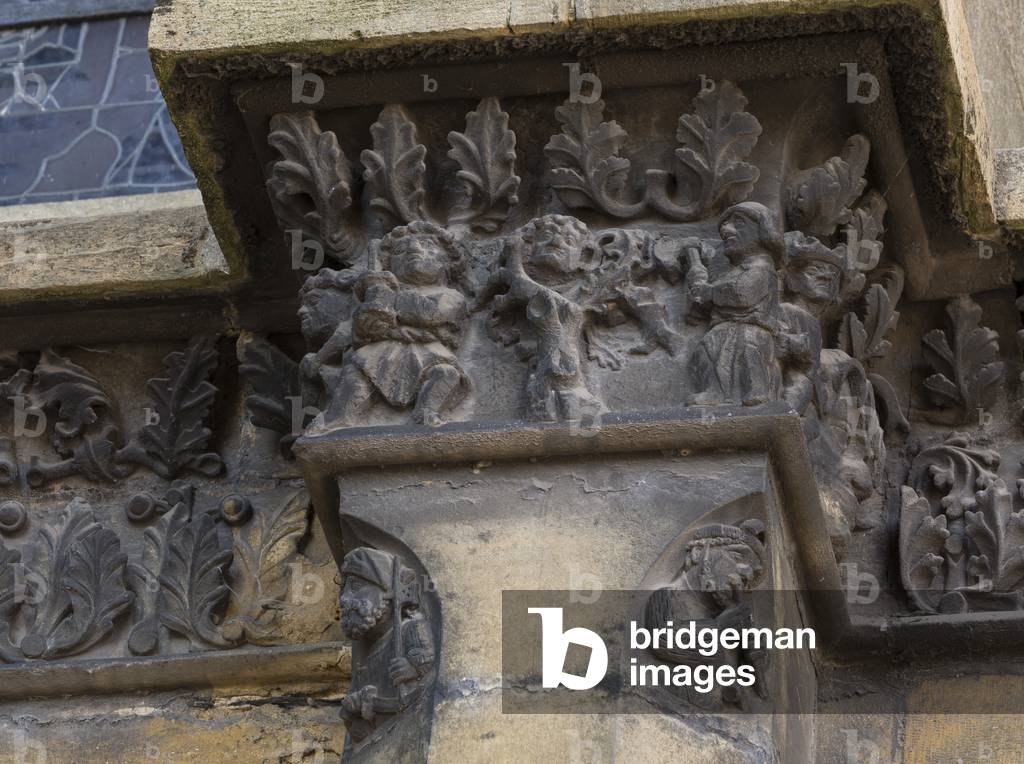 "Äußeres Detail. Stephansdom in Metz"