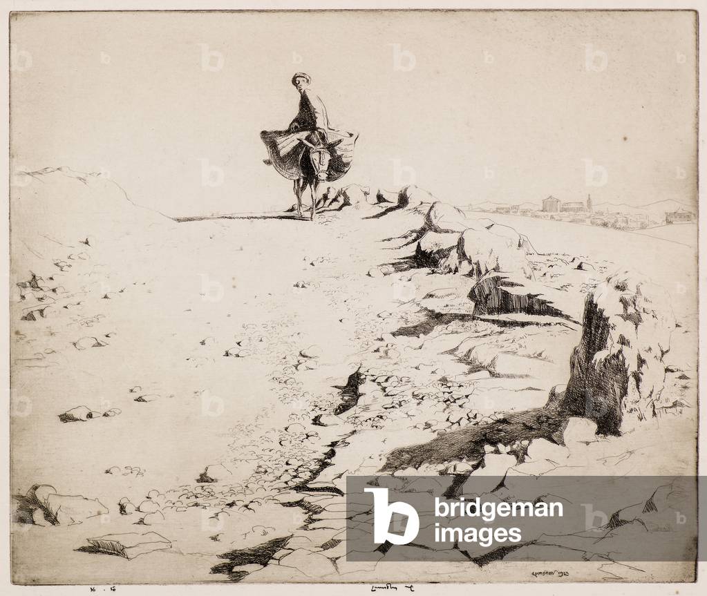 A Spanish Road, 1923 (etching)