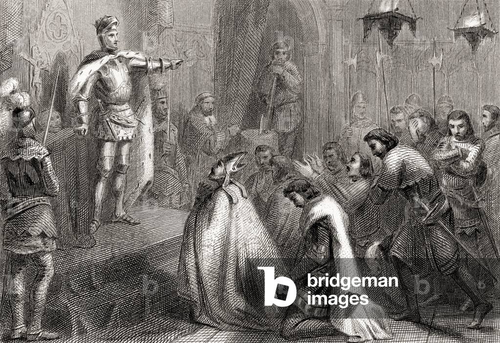 "Justizgesetz von Don Enrique III", b/w