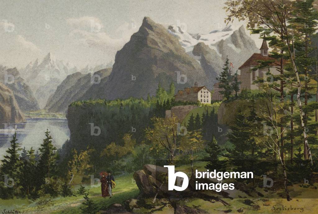 "Lago dei Quattro Cantoni: Seelisberg (colore litico)" di European School
