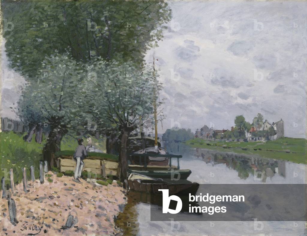 Die Seine bei Bougival, 1872 (öl auf leinwand)
