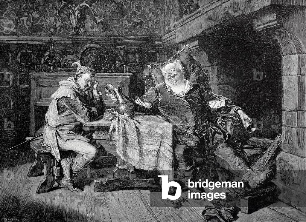 Bardolph und Sir John Falstaff