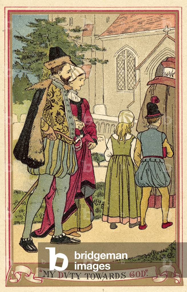 Meine Pflicht gegenüber Gott (Farbe Litho)