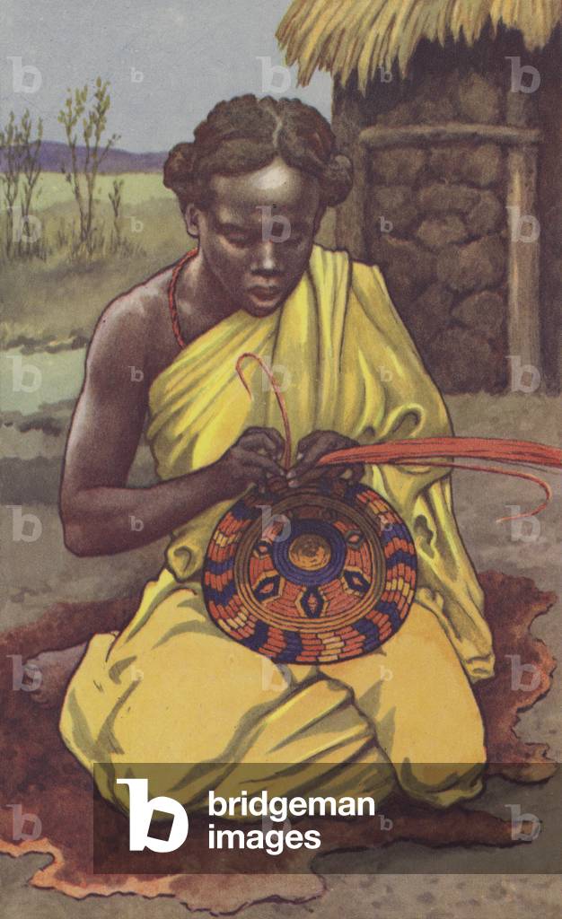 Il lavoratore della rafia (colore lito)