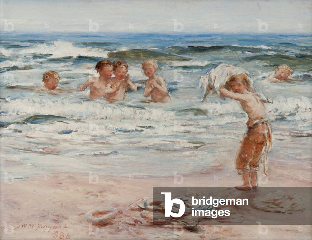 Image de Peinture représentant Les Baigneurs 1886 par William McTaggart
