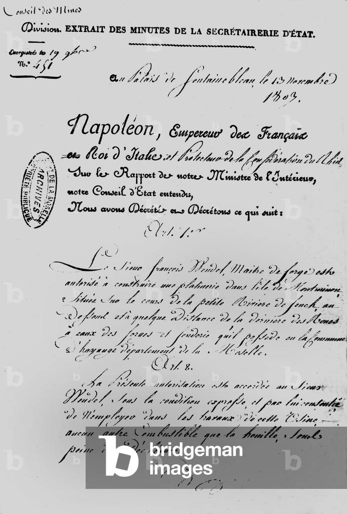 "Kaiserliche Dekret" 1807, b/w