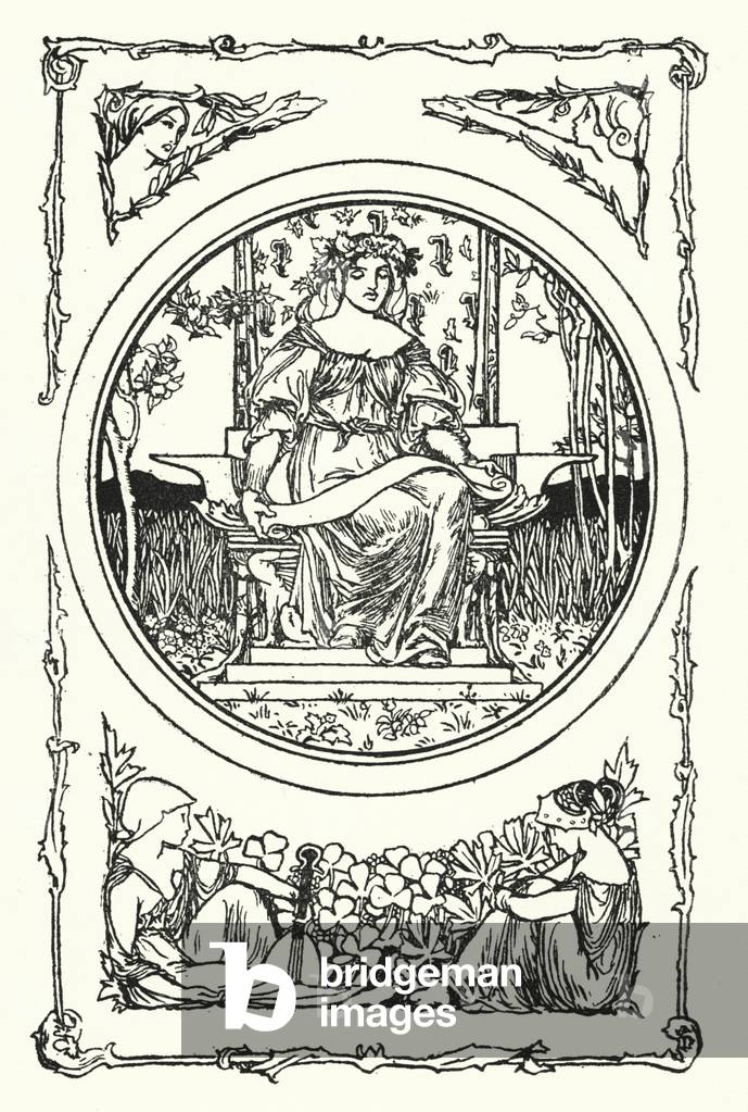 Illustration für Gedichte von John Keats (litho)