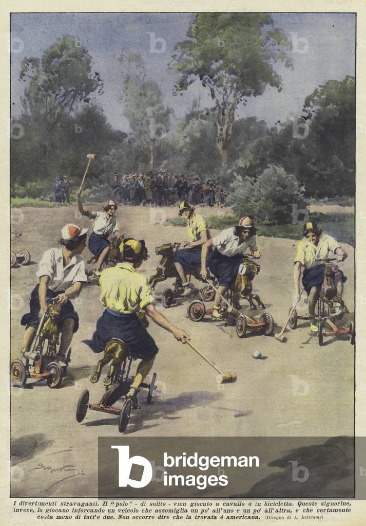 "I divertimenti stravaganti (colour litho)" di Achille Beltrame