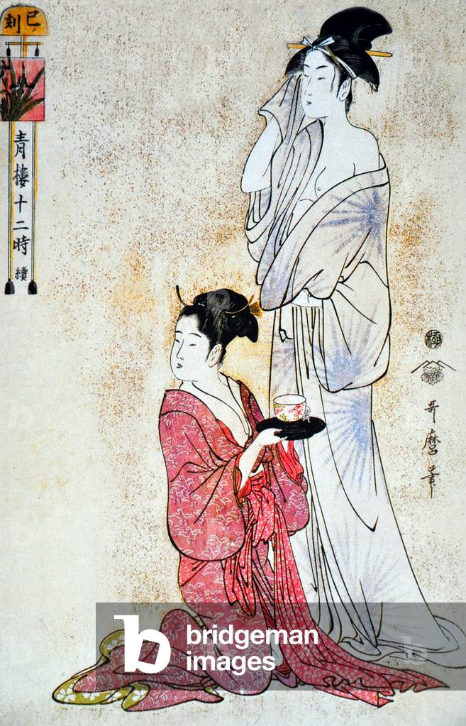 Japan: „Stunde der Schlange“ von Kitagawa Utamaro, 1794