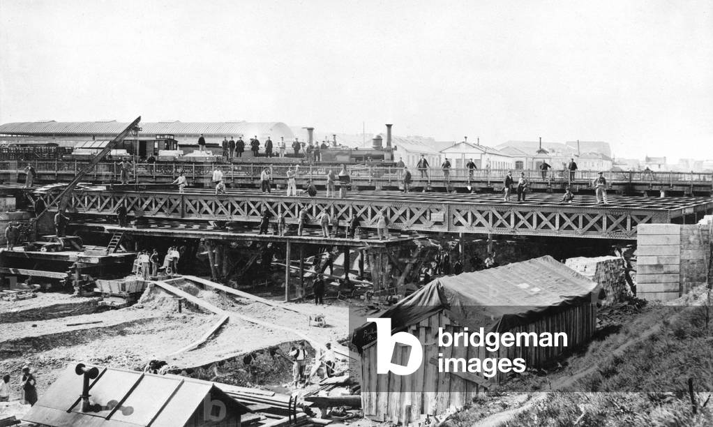 Parigi al tempo del II impero: costruzione del ponte di Clichy nel 1866-1870