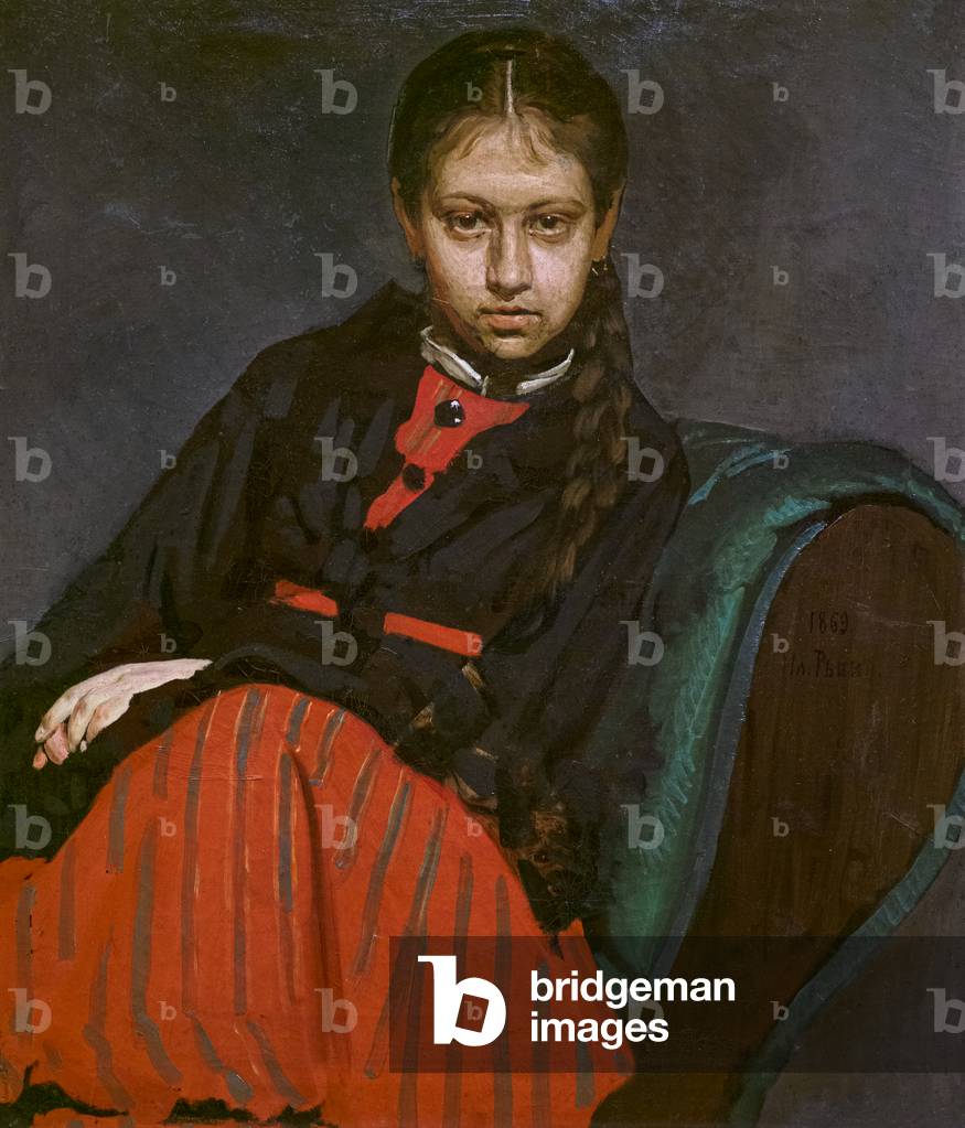 Bild von Gemälde "VERA CHEVTSOVA" 1869 von Ilya Efimovich Repin