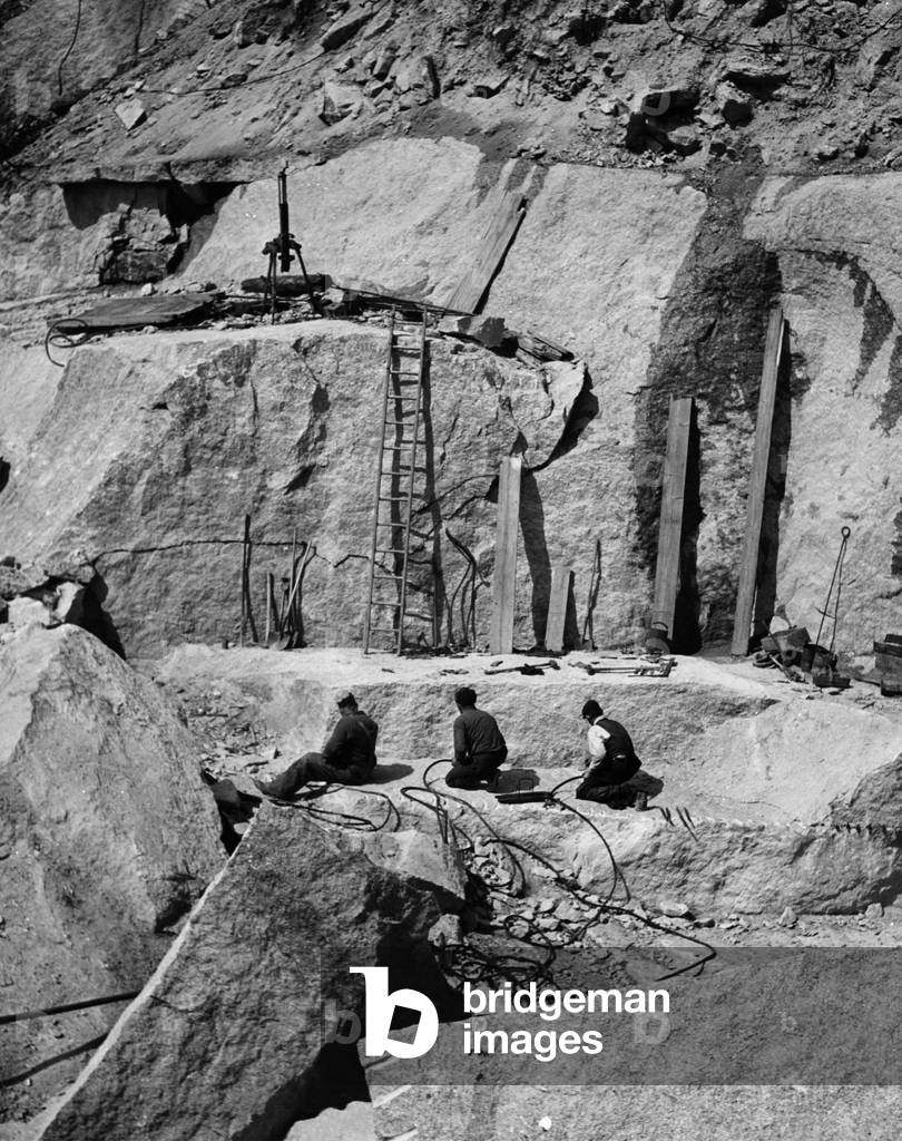 "Hohe Winkelansicht von drei Personen", b/w