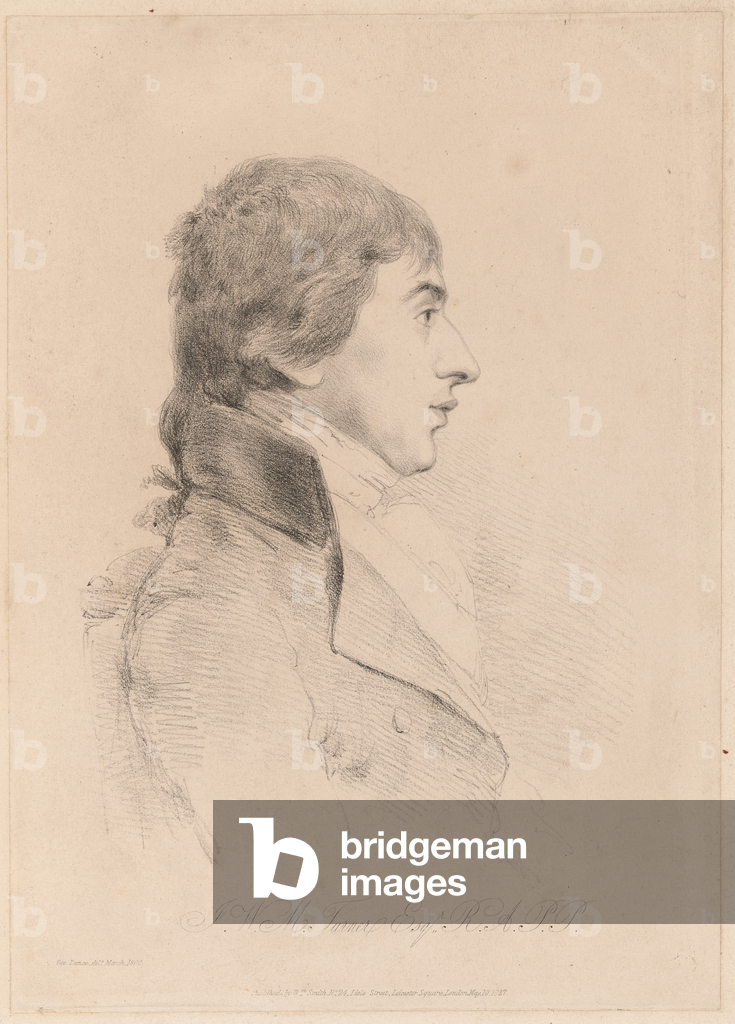 Bild von Druck "Porträt von J.M.W. Turner" von George Dance
