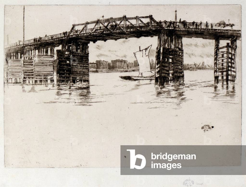 "Vecchio Ponte di Battersea" 1879 di James Abbott McNeill Whistler