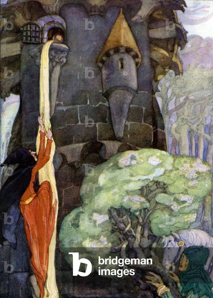Rapunzel (Farb-Litho)