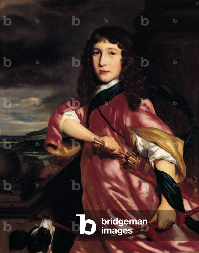 A Young man as a hunter, 1664 (oil on canvas)