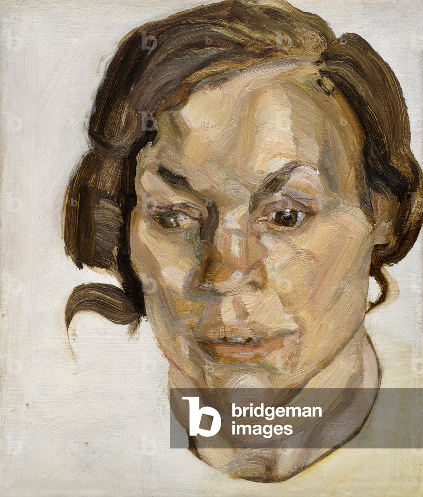 kopf von einer frau, 1970 (öl auf leinwand)