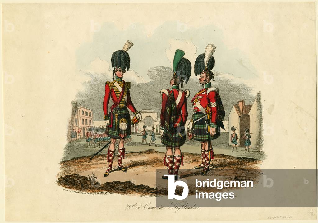 79e ou Cameron Highlanders, 1825 (gravure)