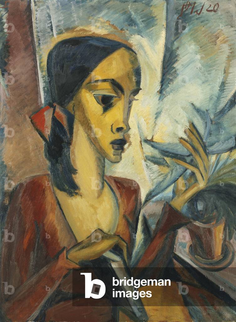 Annemarie, 1920 (Öl auf Karton)